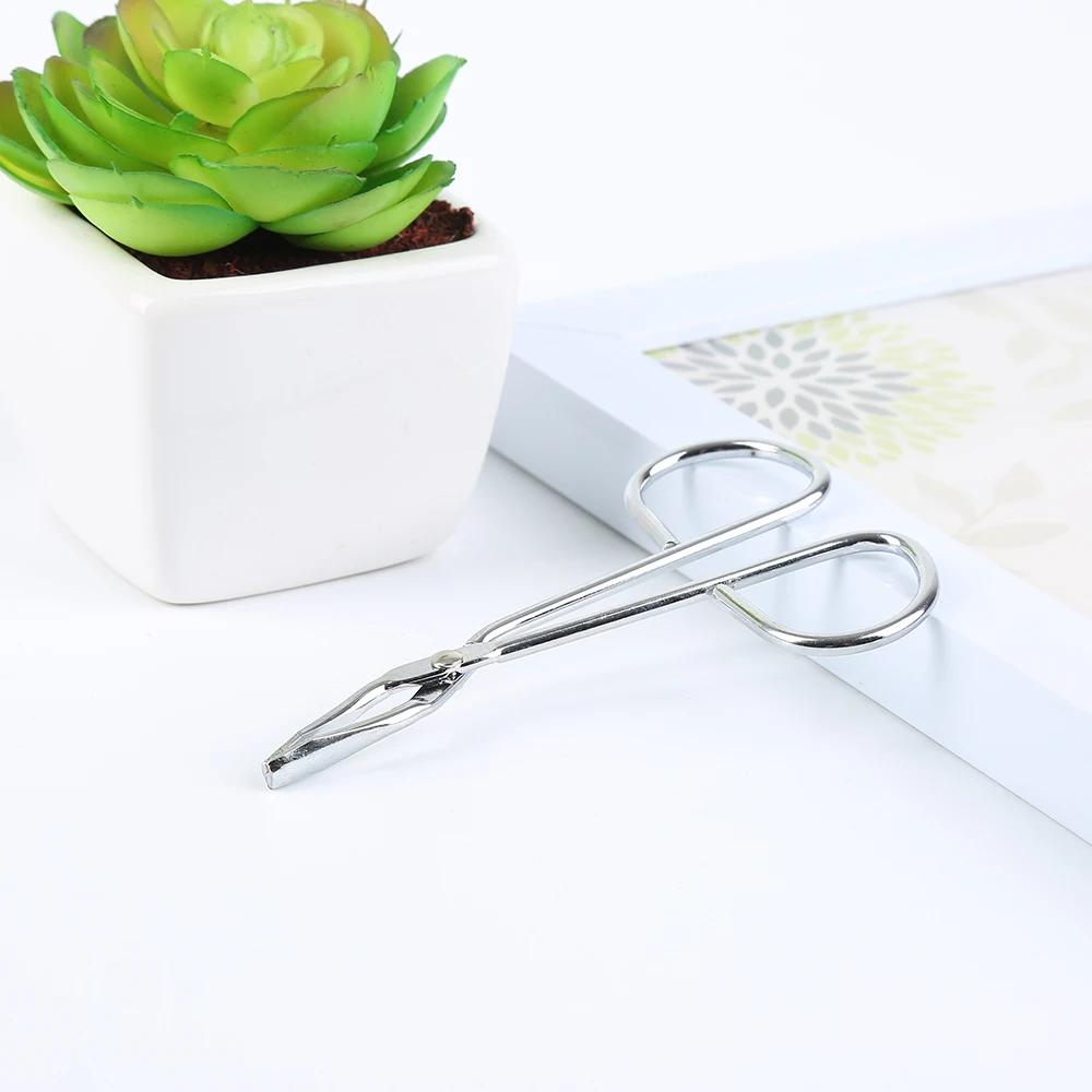 Новинка 1 шт. пинцет для бровей серебристого цвета из нержавеющей стали ножницы