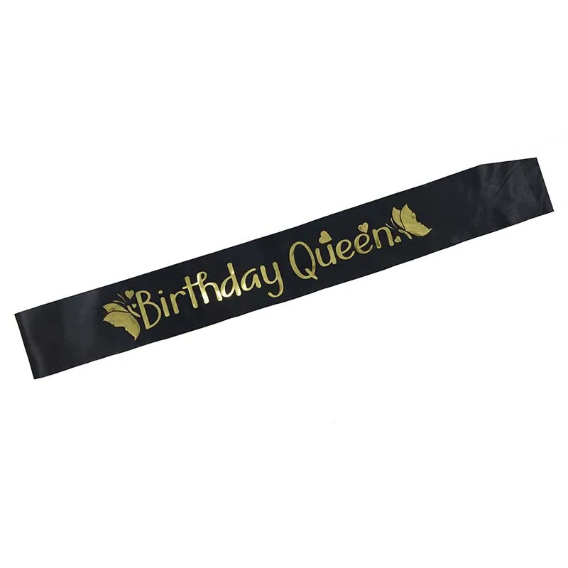 

Elegant Birthday Queen Satin Sash Women Girls Queen Birthday Sash Birthday Party Decorations Ideas Supplies