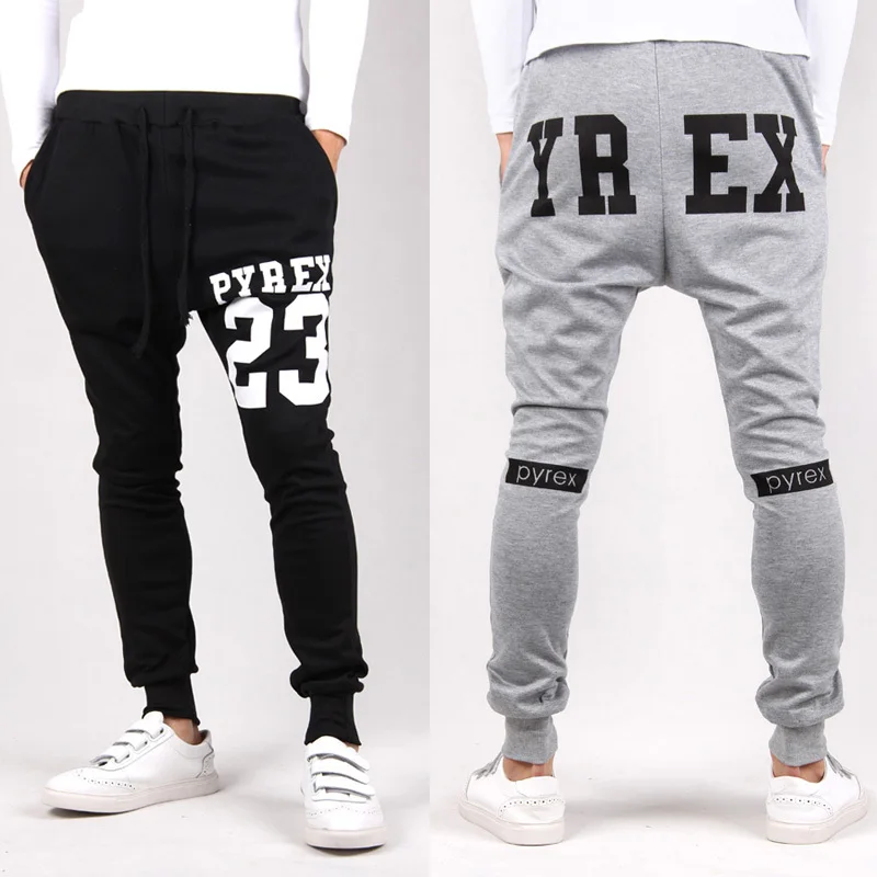 Pyrex sarouel baggy tapered bandana pant hip hop dance harem sweatpants drop crotch pants men parkour sport track trousers|trousers sport|track