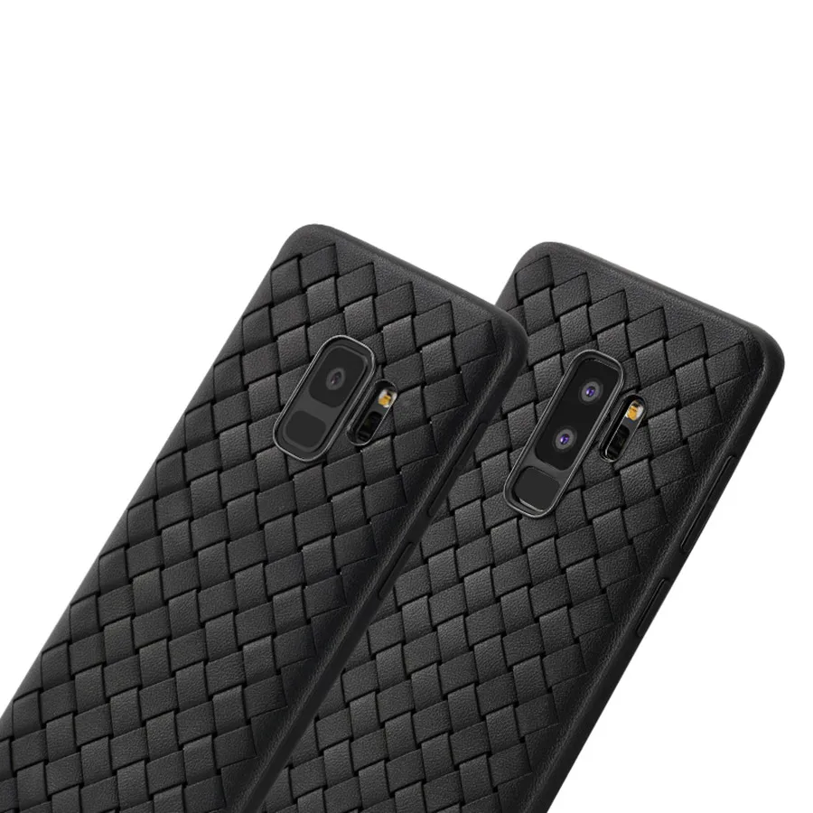 Плетеный чехол из ТПУ для Samsung Note 8 9 A6 A8 Plus J4 J6 2018 мягкий силиконовый Galaxy S8 S9 J3 J5 J7 Pro