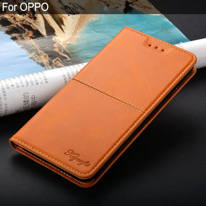 Чехол для OPPO A3 A37 A3S A39 A5 A57 A59 A73 A73S A79 A83 A7X A7 2018 роскошный винтажный кожаный чехол с