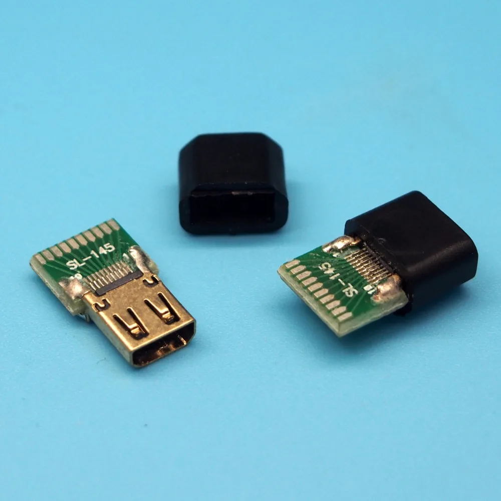 10 компл. Micro HDMI D Тип гнездовой разъем с печатной платой оболочкой|micro hdmi|hdmi type dmicro
