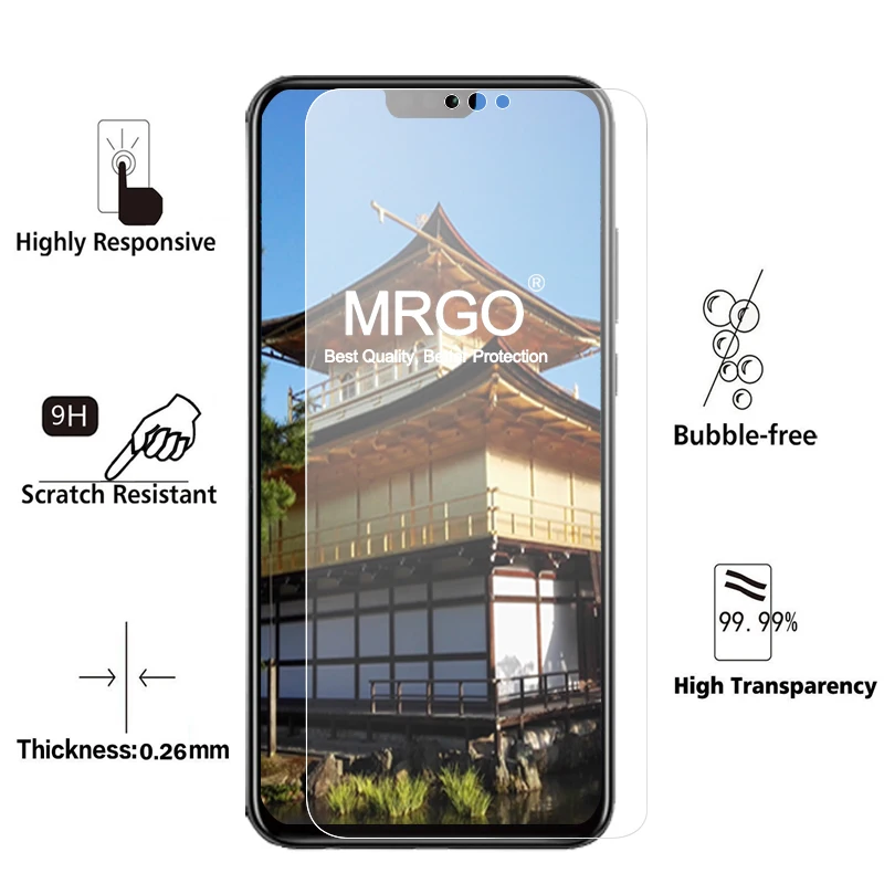 2 шт. защитное закаленное стекло для Huawei Honor 8X защита экрана 2.5D 9 H Защитное 8X|Защитные стёкла и плёнки