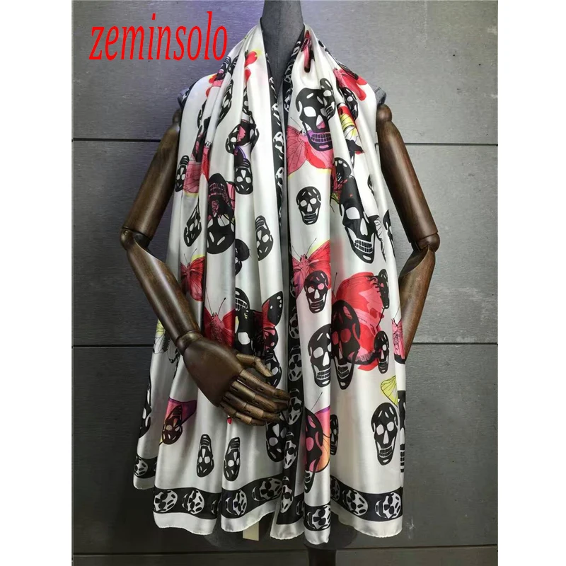 2018 роскошный брендовый женский шарф модные женские шелковые шарфы с принтом