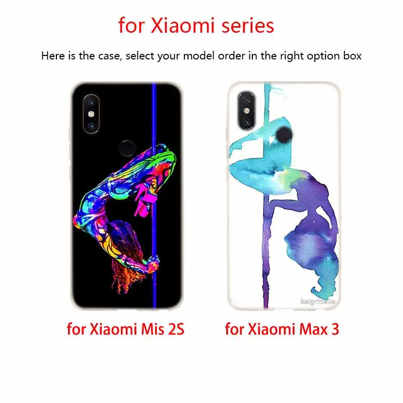 Мягкий Силиконовый ТПУ чехол для Xiaomi Mi 10 8 9 CC9 A1 A2 A3 Lite SE MAX 3 mix 2s 5X 6X Pole dance
