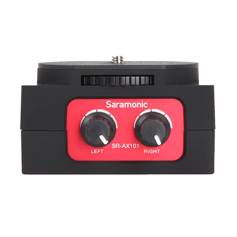 Saramonic SR AX101 2 канальный аудио микшер микрофон адаптер с XLR и 3 5 мм интерфейсом для