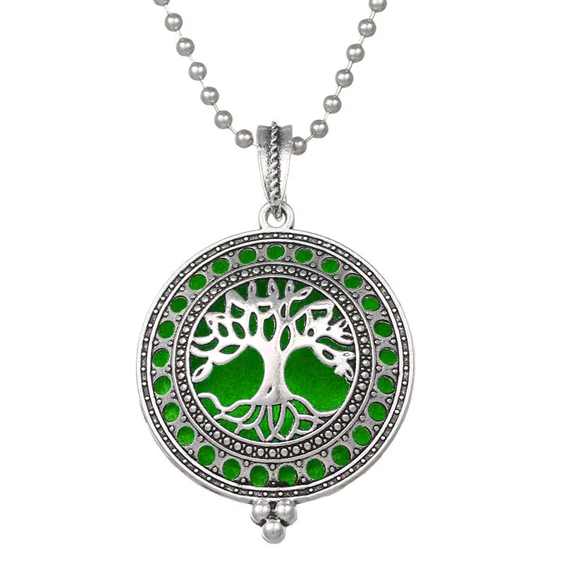 Пустое Дерево жизни слон ароматерапия диффузор ожерелье ювелирные изделия духи