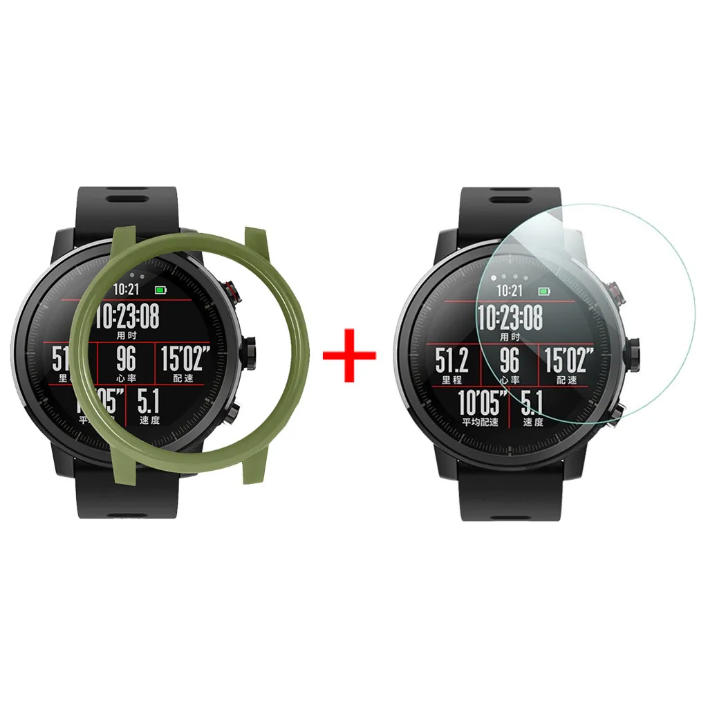 Сменный Чехол из поликарбоната для часов Xiaomi Huami AMAZFIT 2/2S Stratos с защитой экрана