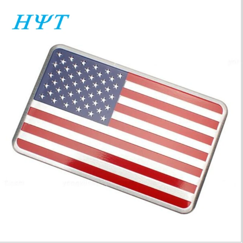2018 New 3D Metal USA United States American Flag Map Pattern Decal Emblem Car truck auto US flag emblem sticker | Автомобили и