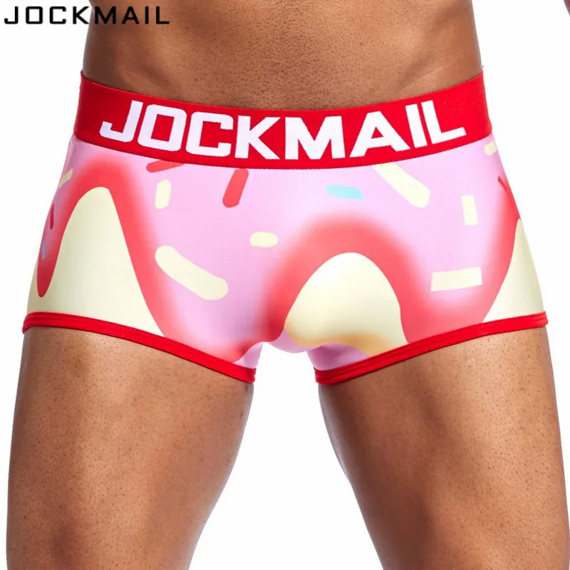 Трусы-боксеры JOCKMAIL мужские Брендовое нижнее белье пикантные Трусы-шорты трусы