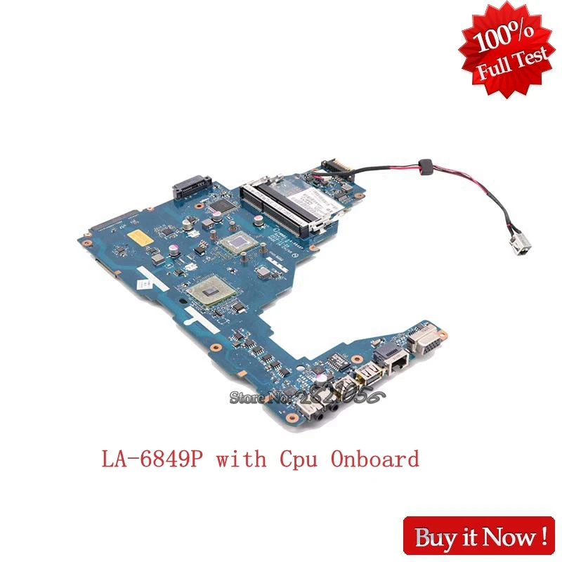 Материнская плата NOKOTION PWWBE материнская для ноутбука Toshiba Satellite C660D K000128540 K000115140 с ЦП
