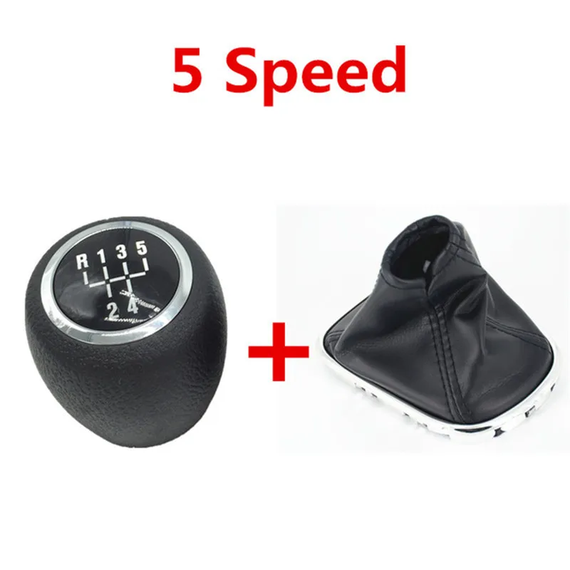 Combo 5 Speed 5/6 скоростное автомобильное Ручное переключение ручка переключения передач Крышка Эмблемы гетры крышка багажника чехол шарик рукоятки управления червячной головкой для 2008-2012 Chevrolet Chevy Cruze - Название цвета: Combo 5 Speed