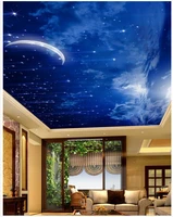 beautiful moon night sky ceiling landscape wallpaper murals ceilings 3d mural paintings