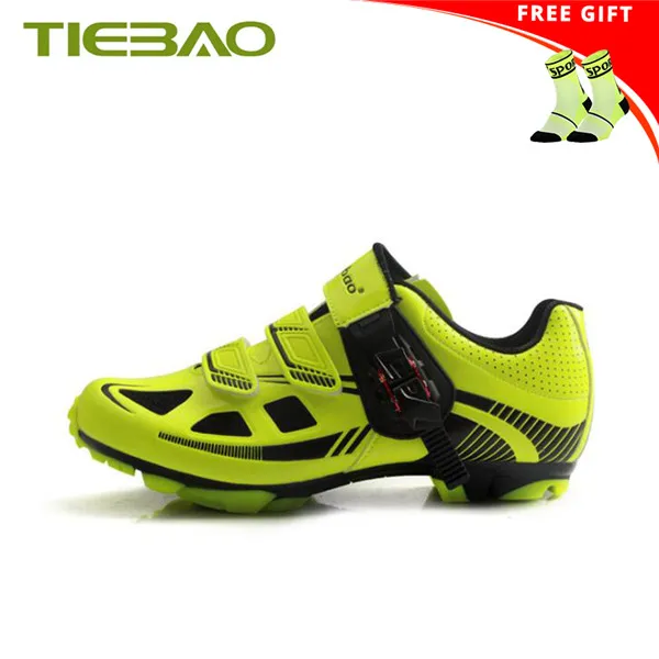 socks for 1652 G Tiebao Sapatilha Ciclismo MTB spd педалей кроссовки мужские велосипедная обувь дышащая самозакрывающаяся спортивная обувь для езды на горном велосипеде - Цвет: socks for 1652 G