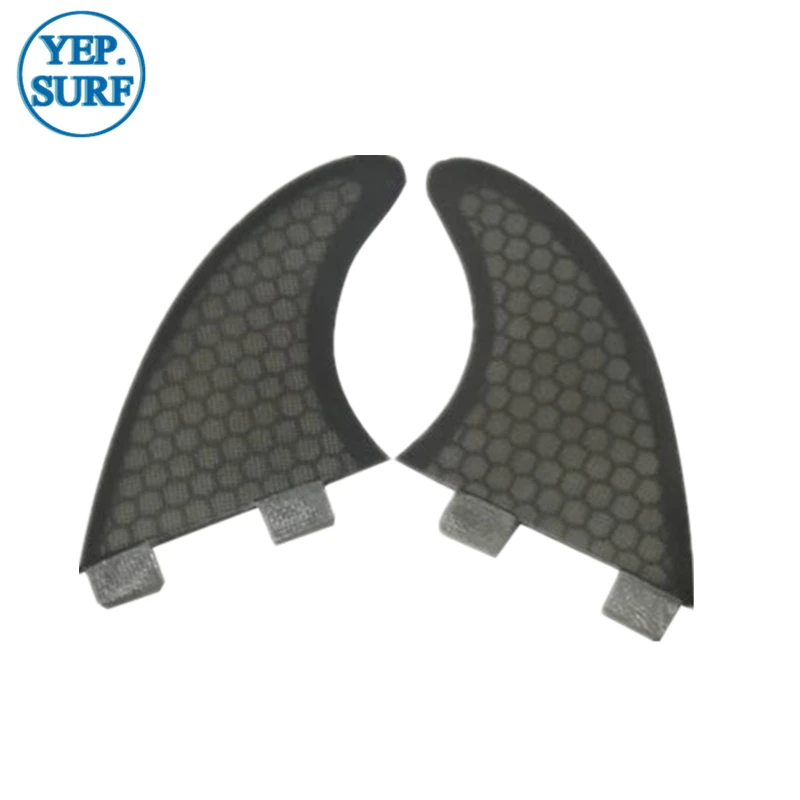 Плавники для серфинга FCS черный цвет TWIN FIN + GX Black quillas Набор Продажа в