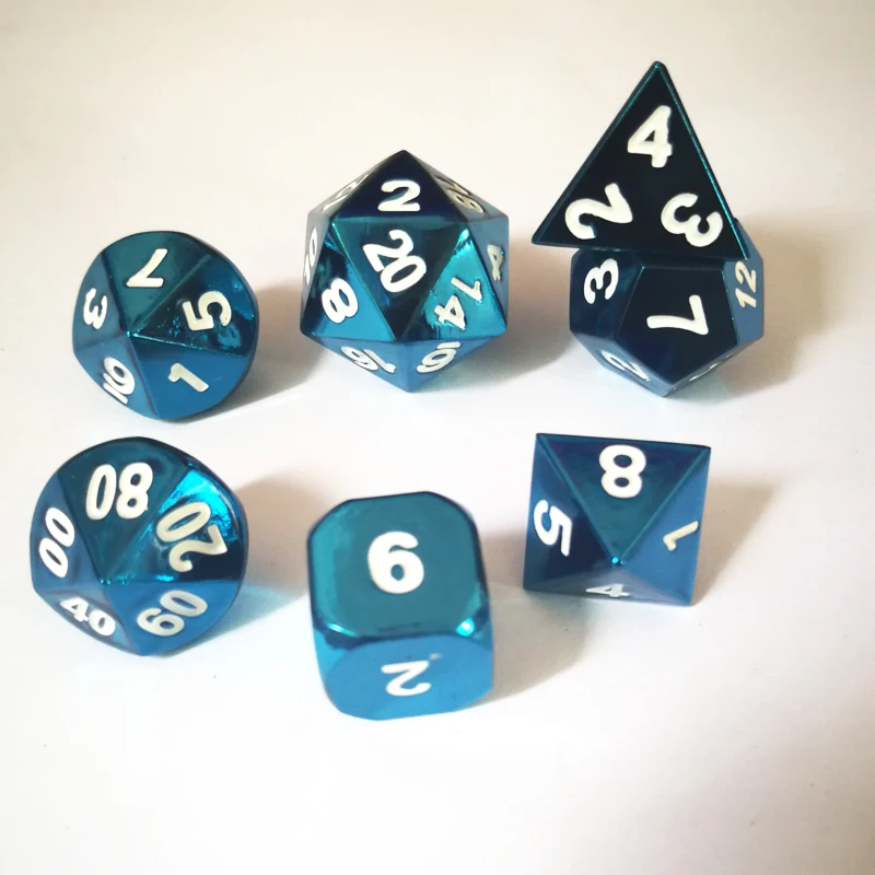 Завод прямой город и подземный 7 PC креативная РПГ игра die электрофорез Синий Белый