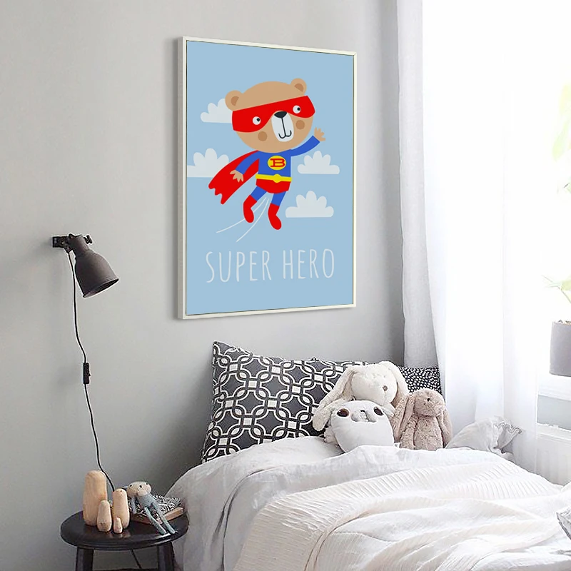 Элегантный постер для стихов простое платье любви мультяшный медведь Берни