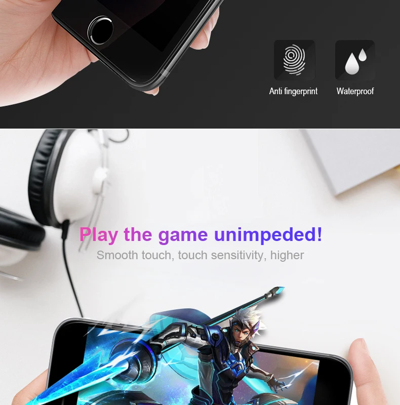 3D изогнутый край Полное покрытие из закаленного стекла r для iPhone 6 S Plus протектор экрана на iPhone 6 6s Plus стеклянная защитная пленка