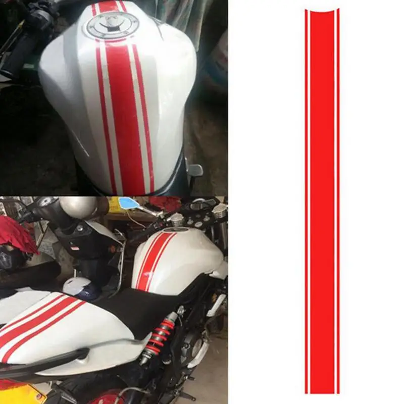 

Car-styling 50cm Car Motorcycle Stickers DIY Fuel Tank Cap Reflective Stickers Pinstripes Racing Stickers Car Decoration