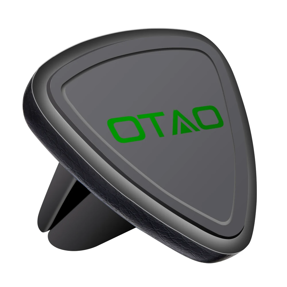 Triangle Black Универсальный магнитный автомобильный держатель для телефона OTAO, крепление на вентиляционное отверстие, Магнитная подставка для телефона для iPhone 6, для samsung, gps, автомобильный комплект для всех телефонов - Цвет: Triangle Black