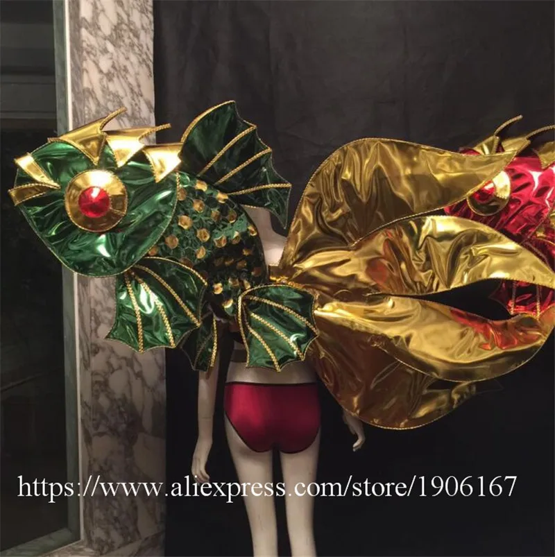 Одежда с изображением рыбы для подиума сексуальная женская одежда ночного клуба