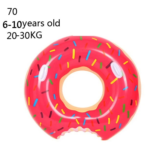 Red70 Летний гигантский бассейн пончик Кольцо для плавания для взрослых супер большой Гигантский Пончик дети вечеринка Надувные игрушки спасательный буй игрушка - Цвет: Red70