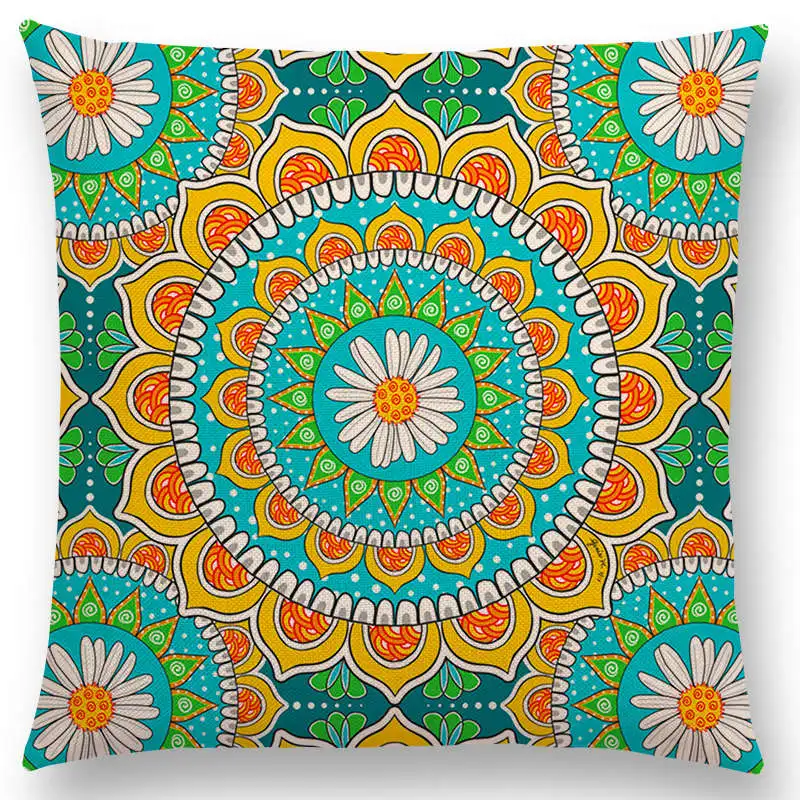 Великолепный Мандала Цветочный сад декоративный узор фантазия цвет