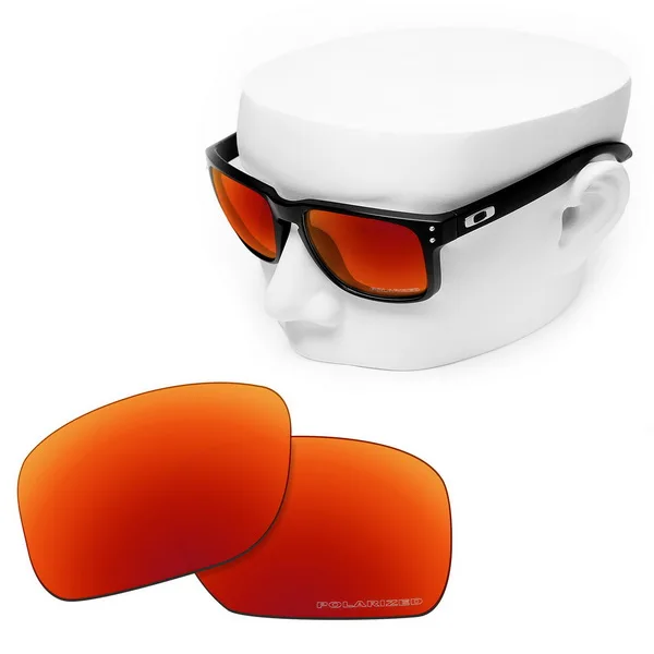 Fire Red Mirror OOWLIT Анти-Царапины Сменные линзы для-солнцезащитные очки Oakley Holbrook OO9102 травления поляризованных солнцезащитных очков - Цвет линз: Fire Red Mirror