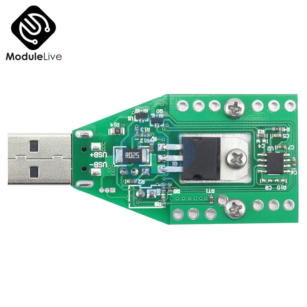 

15W 3.7-13V Electronic Load Resistor USB Discharge Battery Tester with Fan