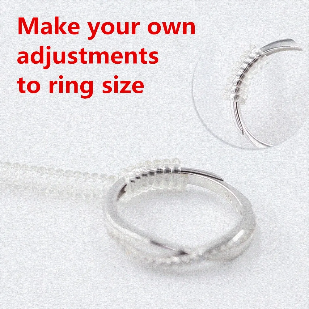 1 шт. Винтажное кольцо с регулировкой размера на спиральной основе для вашего