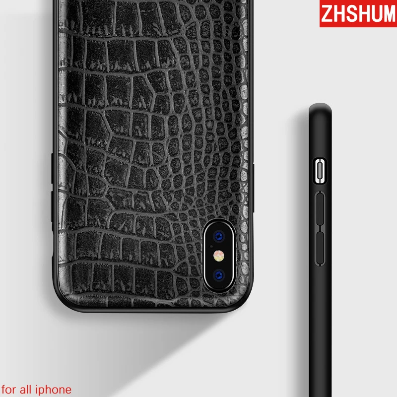 Роскошный чехол из искусственной кожи для Iphone X 8 7 Plus 6S XS MAX XR телефона с