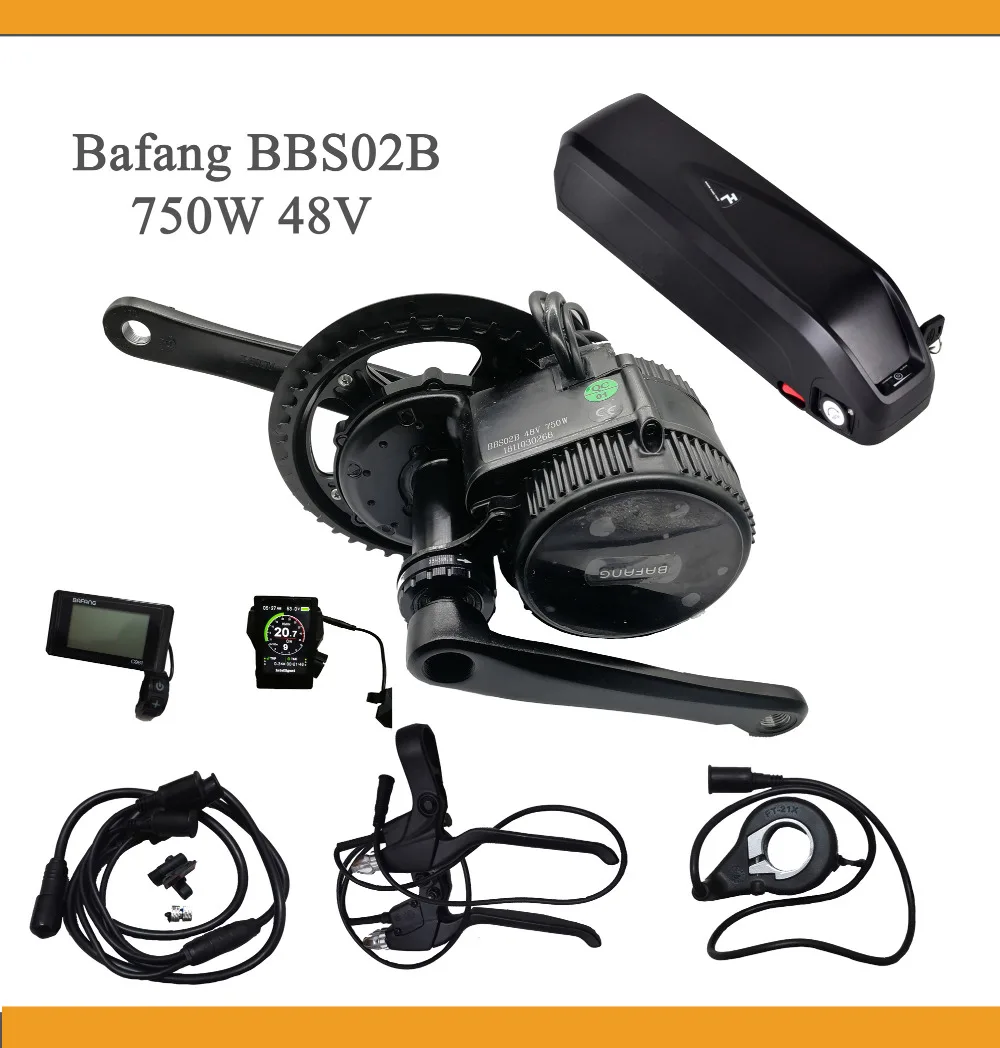 ЕС США нет налога! 8Fun Середина привода Набор для электровелосипеда наборы Bafang BBS02B