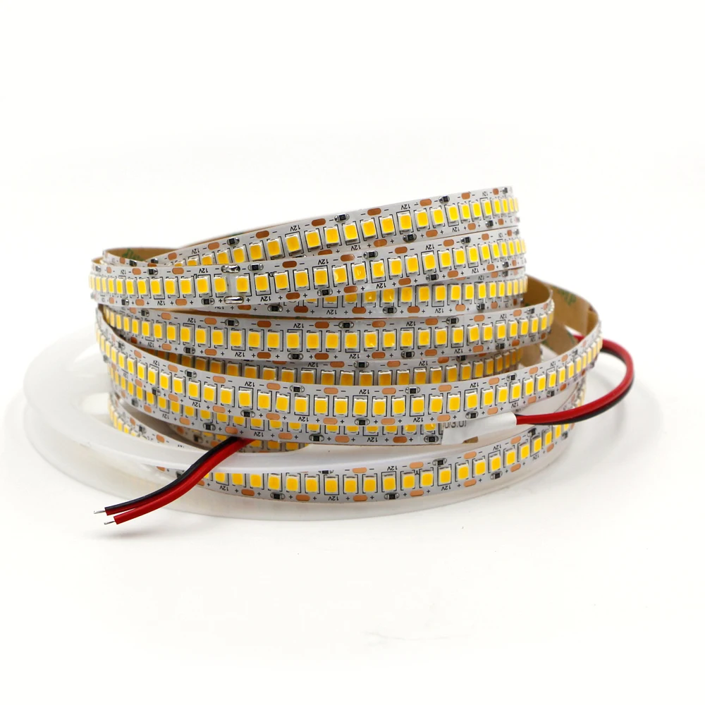 5 м светодиодный светильник 2835 SMD 240 светодиодный/м 12 В IP20/IP65 Водонепроницаемый 234 светодиодный/м гибкий светодиодный светильник белый RGB оранжевый полосатый Канат