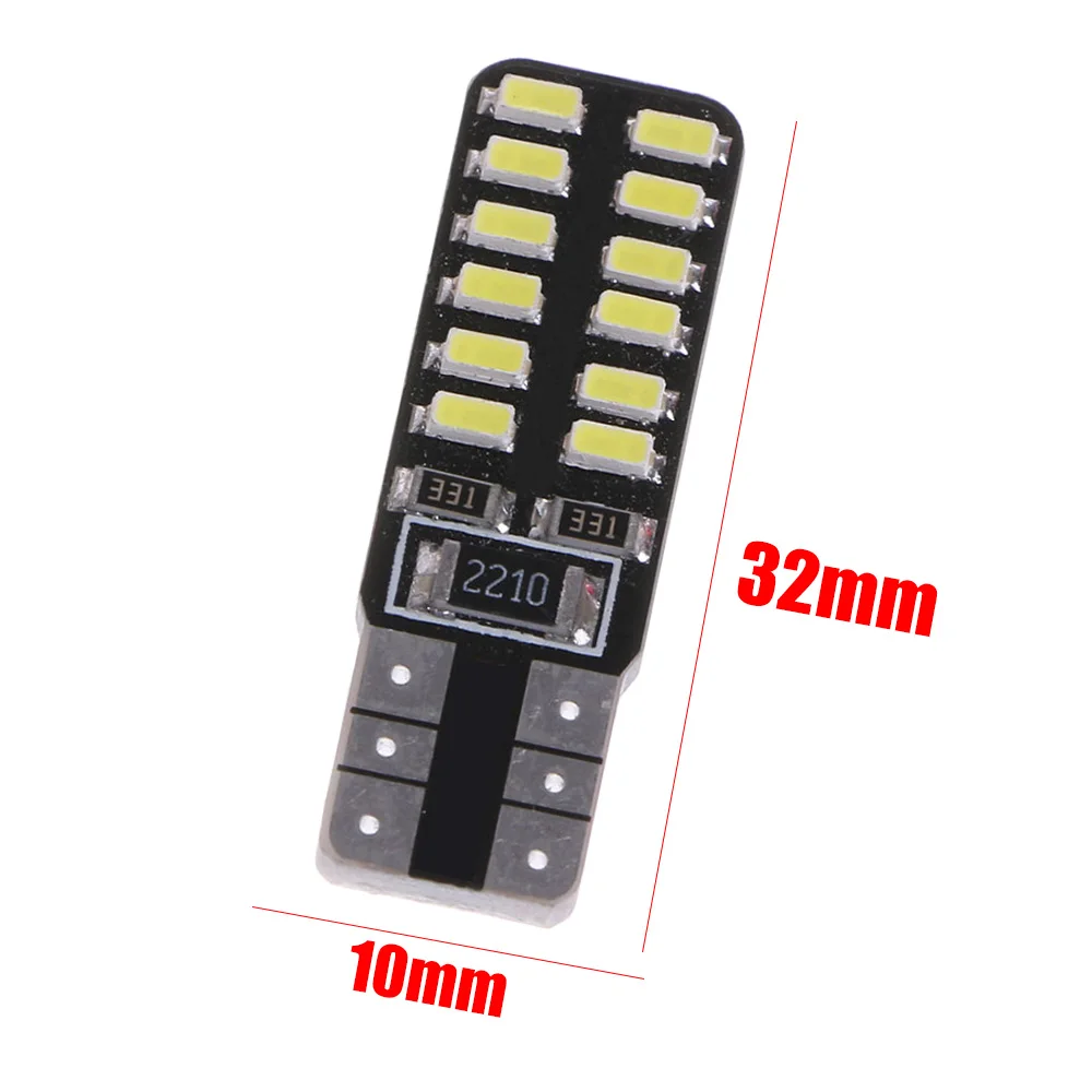YSY 1 шт. T10 canbus led 24led 3014smd Led Canbus автомобильный Smd свет w5w 194 t10 24smd Светодиодная