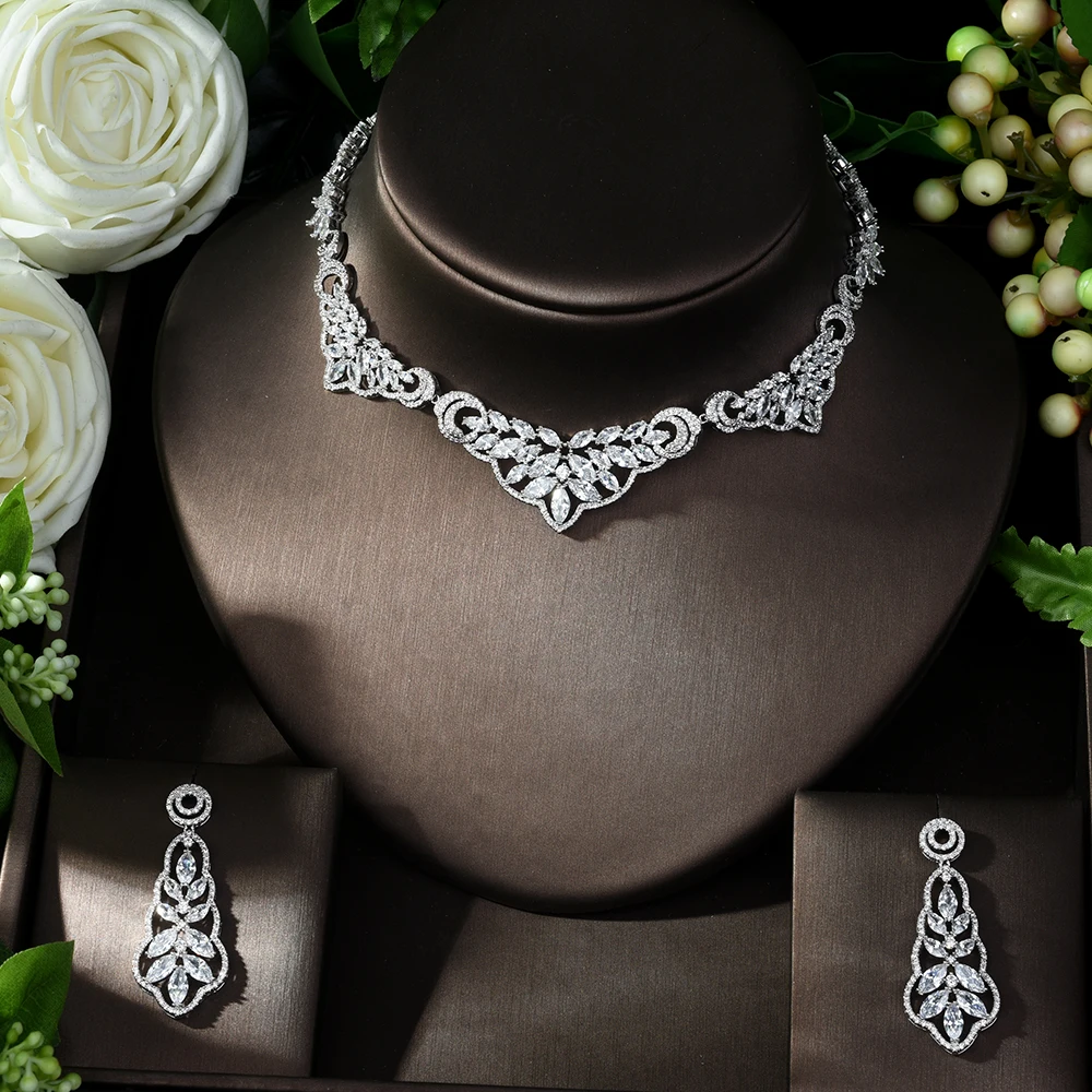 Ожерелье HIBRIDE с медным фианитом Новое поступление очаровательное модное