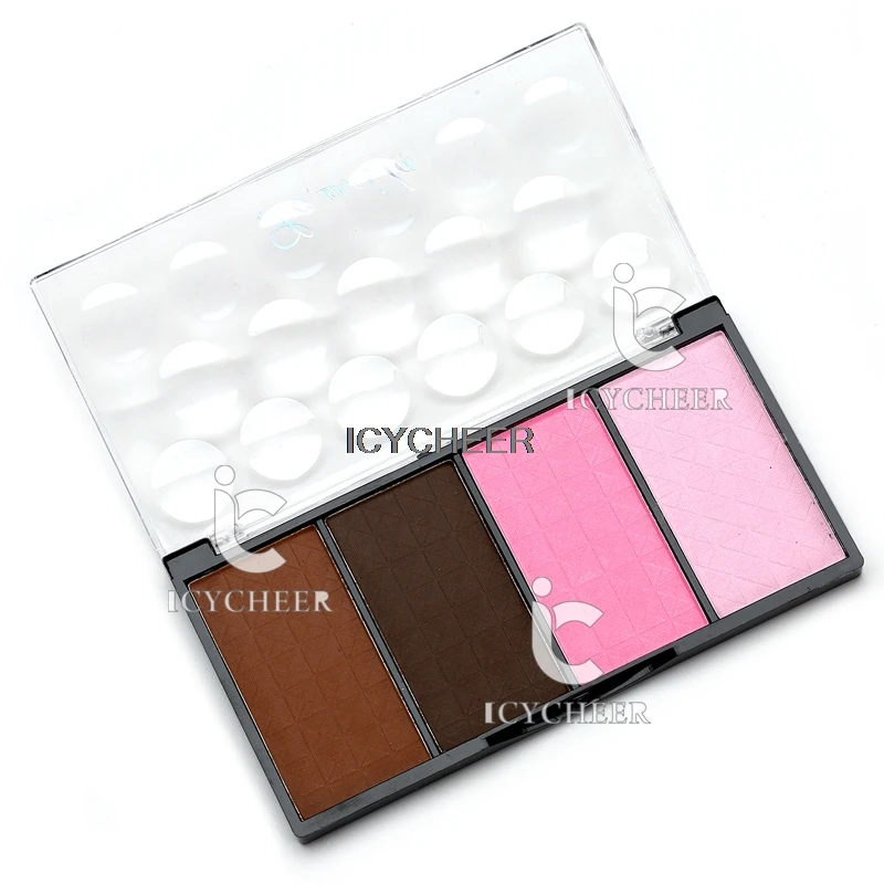 4 цвета пудра для макияжа лица бронзатор тональный крем консилер с эффектом