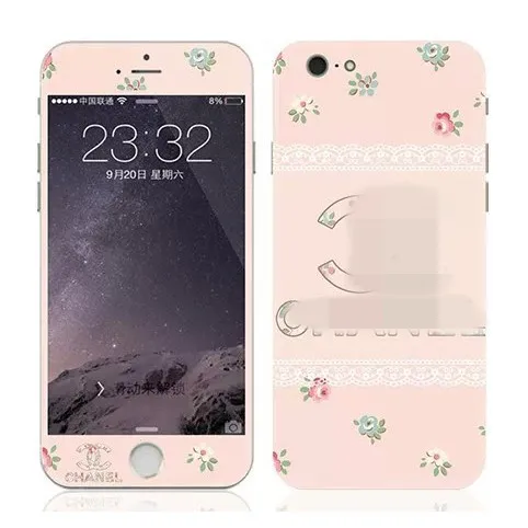 Женская розовый цветок Марки Наклейка для Iphone 6 S Screen Protector iphone6s iphone6 4.7