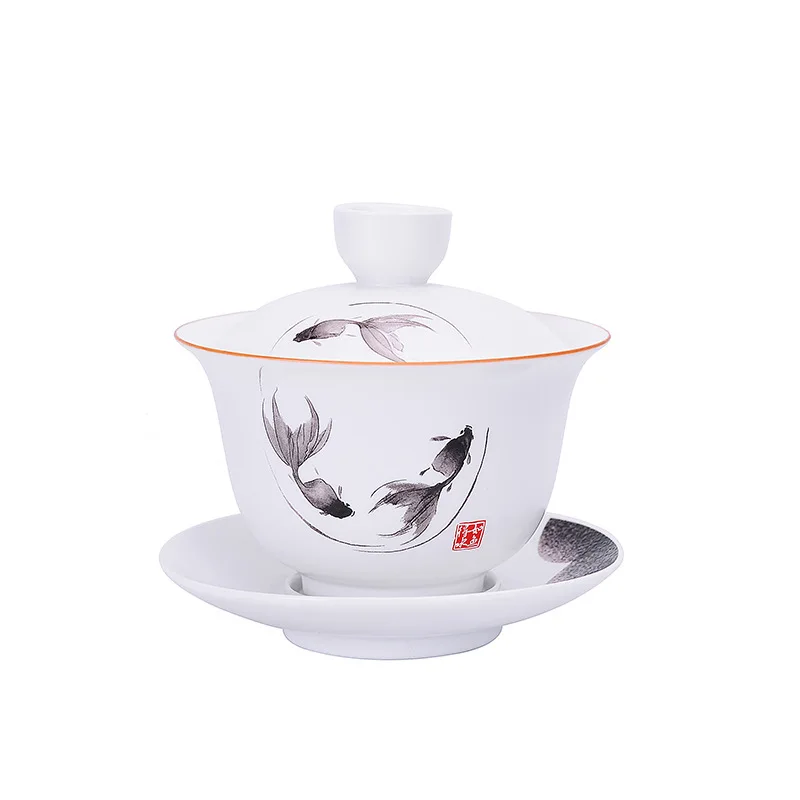 180 мл керамический гайвань фарфоровые чашки для чайной церемонии кунг фу