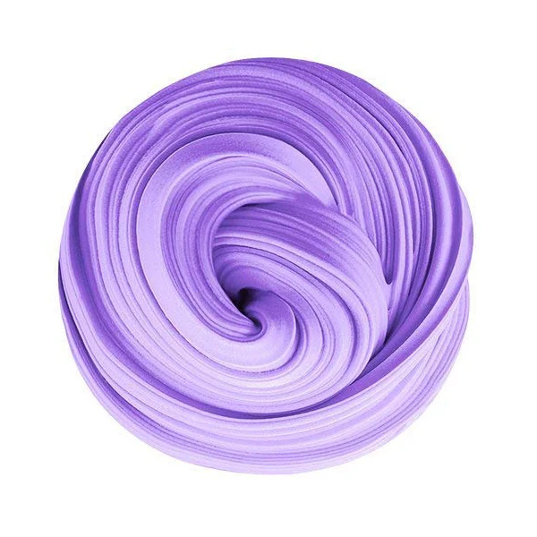 Purple Пушистые слизи пена клеевые бусины слизи игрушки антистресс Goo очарование масло слизи Lizun шпатлевка для детей детская ручная резинка - Цвет: Purple
