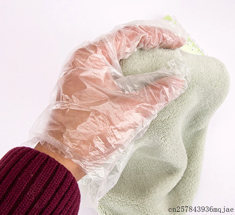 Одноразовые перчатки одноразовые пластиковые аксессуары для барбекю прозрачные