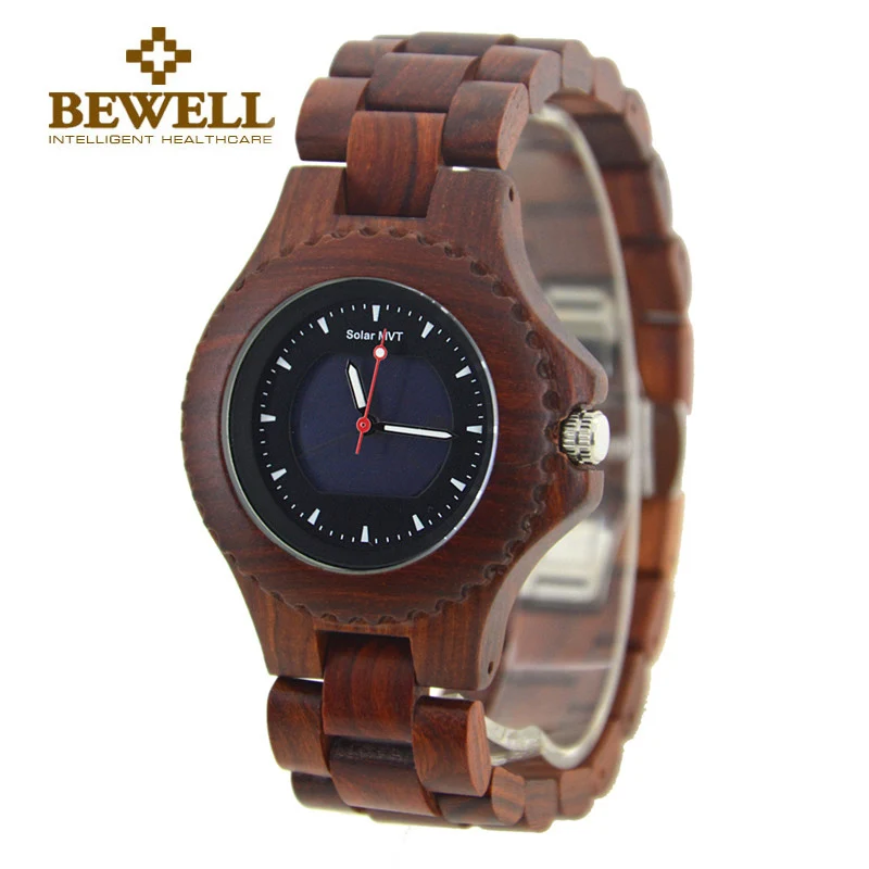 BEWELL люксовый брендовый Мужской солнечные кварцевые часы и 30Bra водонепроницаемые