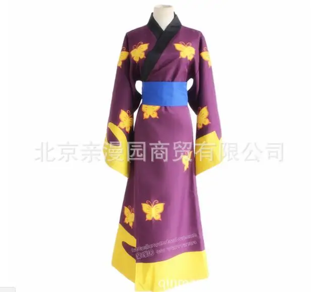 Аниме GINTAMA костюм для косплея мужской японский кимоно костюмированной вечеринки