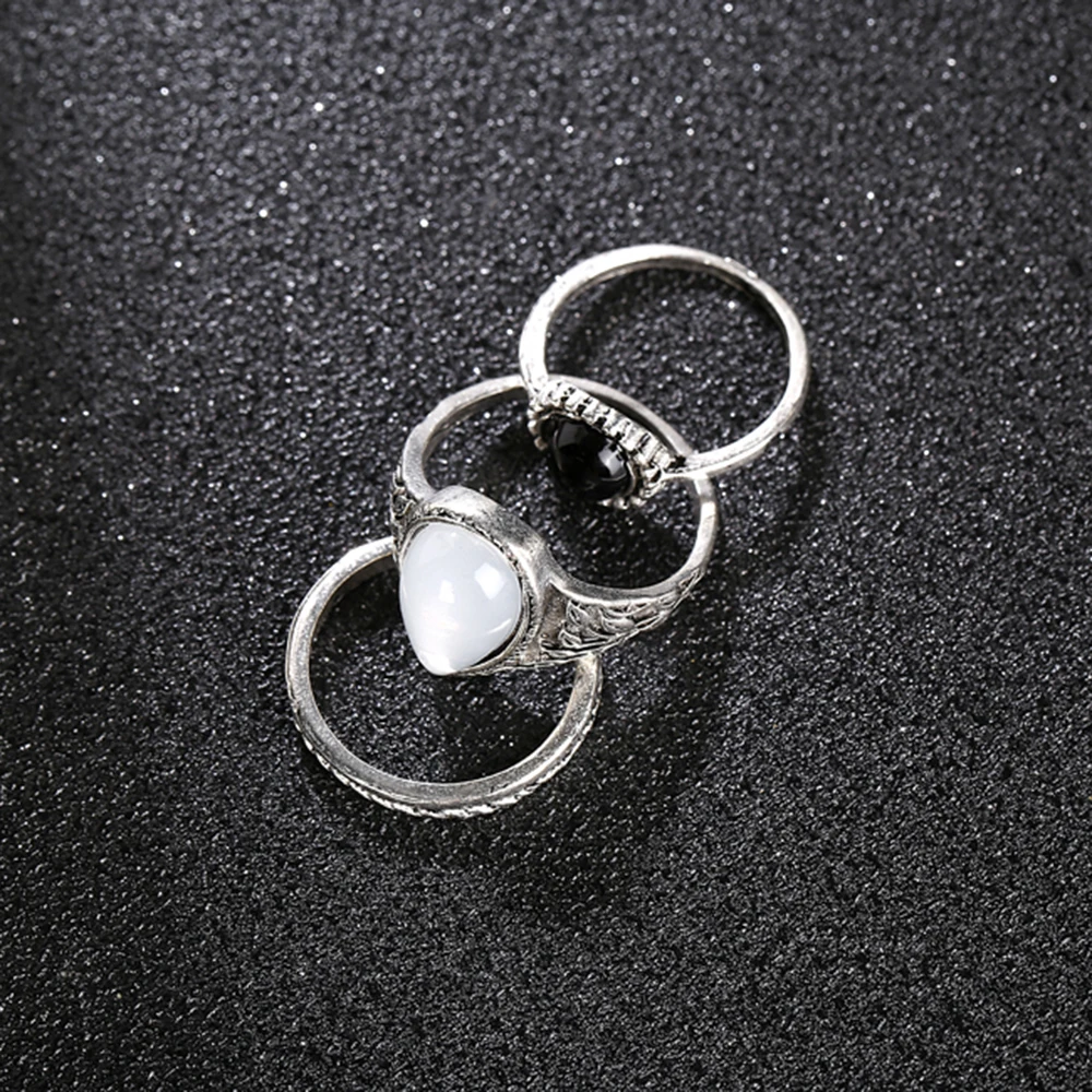 YAOLOGE новый простой винтажный комплект колец на фалангу для женщин этнический