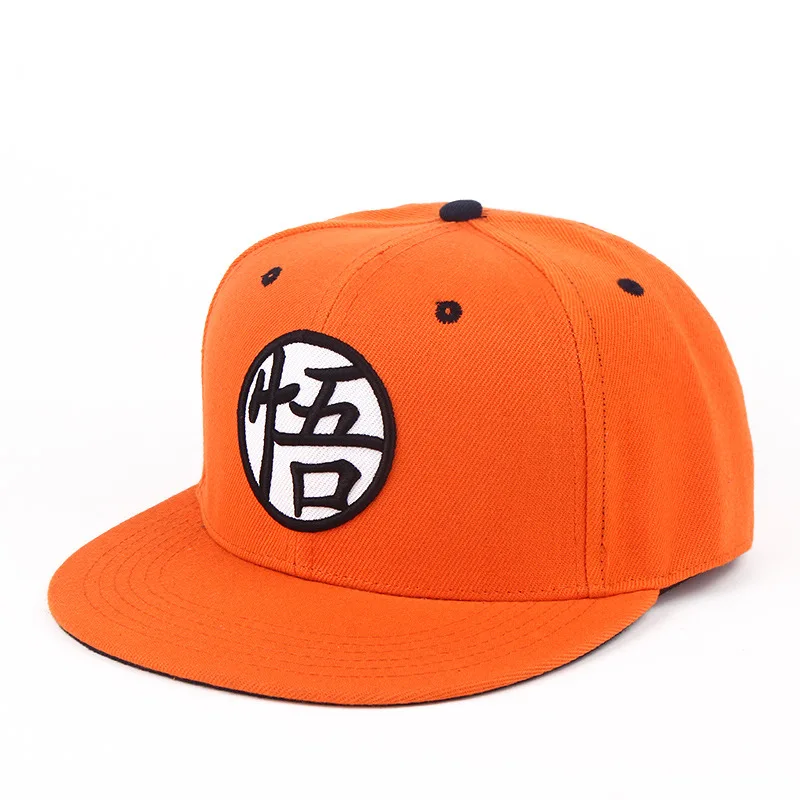 Оранжевые черные парные бейсболки Snapback в стиле аниме хип-хоп мужские и женские