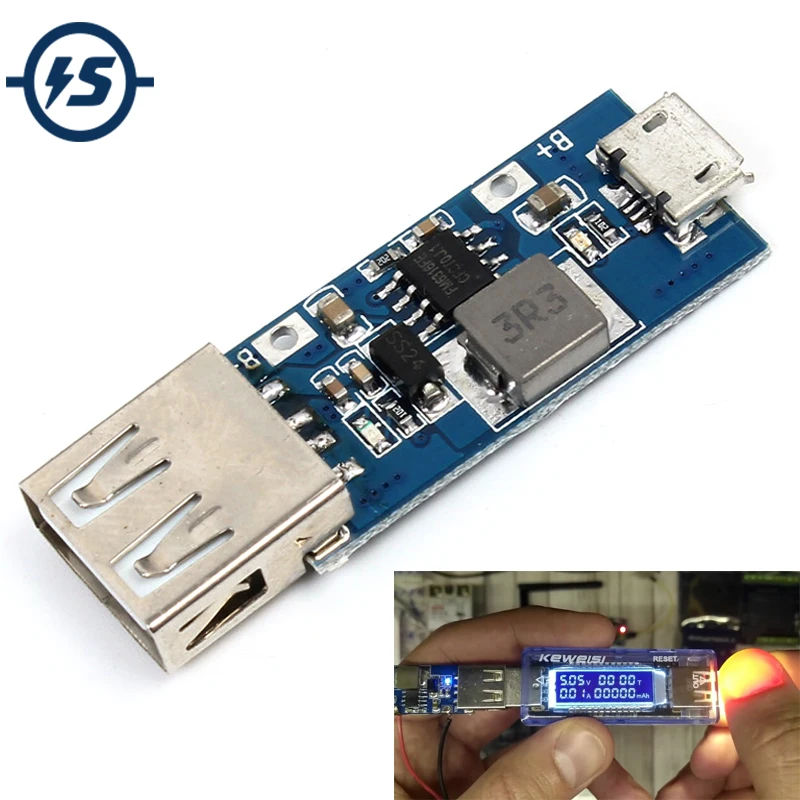 Модуль повышения мощности Регулируемый блок питания USB для смартфона 3 в В 7 4 2 до 5