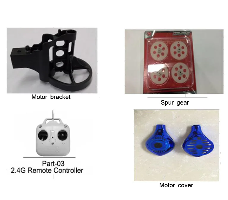 Spare parts motor body housing propellers etc for HUAJUN Explorer second generation hj816 hj817 RC Hexacopter six-axis aircraft | Игрушки и