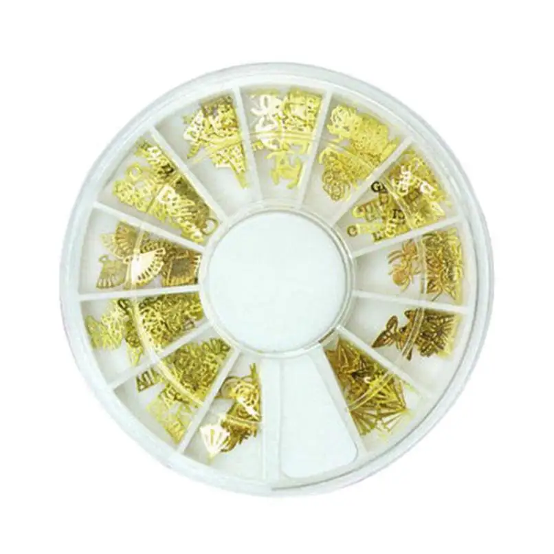 Золото/серебро цвет сплав Материал 3D золото наклейка наклейки Дизайн ногтей