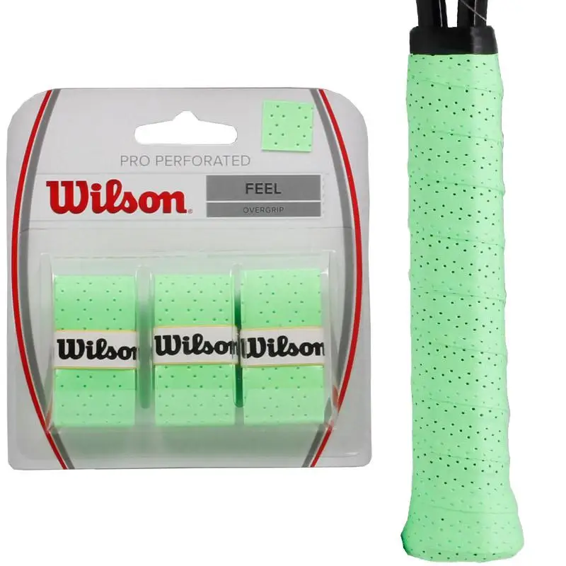 3 шт./компл. 12 шт./компл. Wilson ПУ Overgrip для тенниса хват для бадминтона пот сцепление защита для ракетки наклейки Sweatband Аксессуары - Цвет: WRZ4005GR