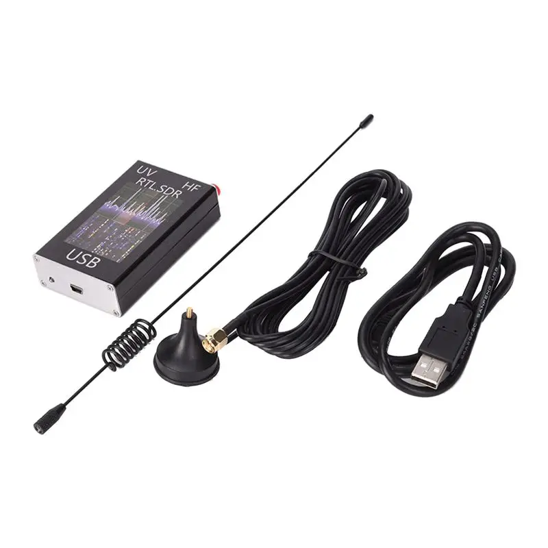 ABGN Hot 100KHz 1.7GHz УФ HF RTL SDR USB тюнер приемник + U/V антенна DIY наборы