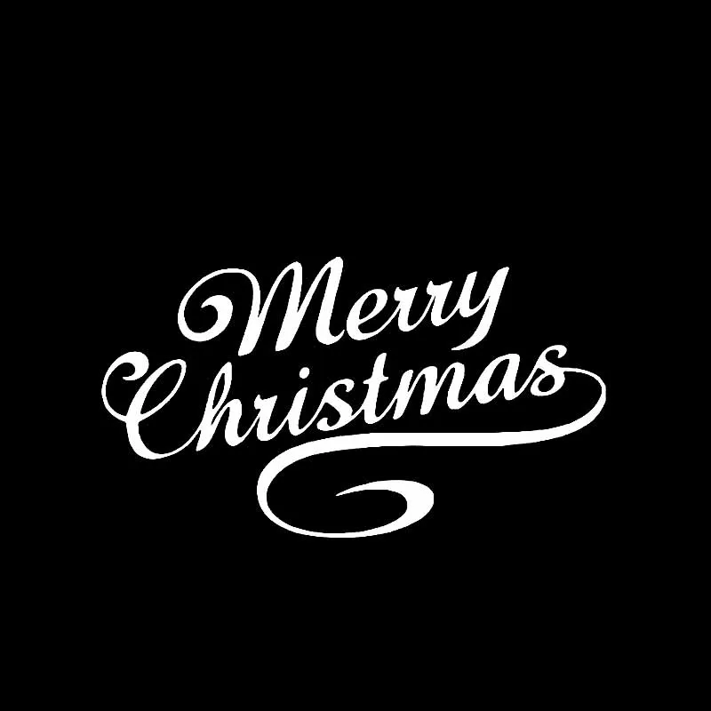 YJZT 17 6 см * 9 8 Виниловая наклейка с надписью &quotMerry Christmas&quot креативный дизайн